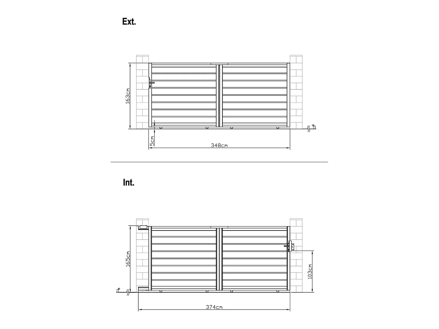Portão elétrico de correr alumínio perfurado C374 x A165 cm antracite PRIMO