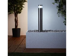 Poste exterior AVON BRILLIANT cinza aço especial LED 4W IP44 51 cm