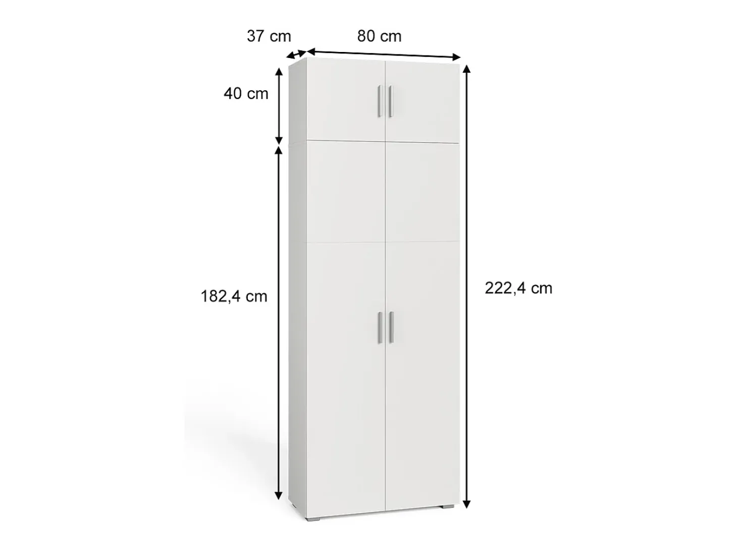 Prateleira de arquivo branco 80x37x182.4 frank