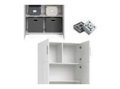 Prateleira de arquivo branco 80x37x182.4 frank