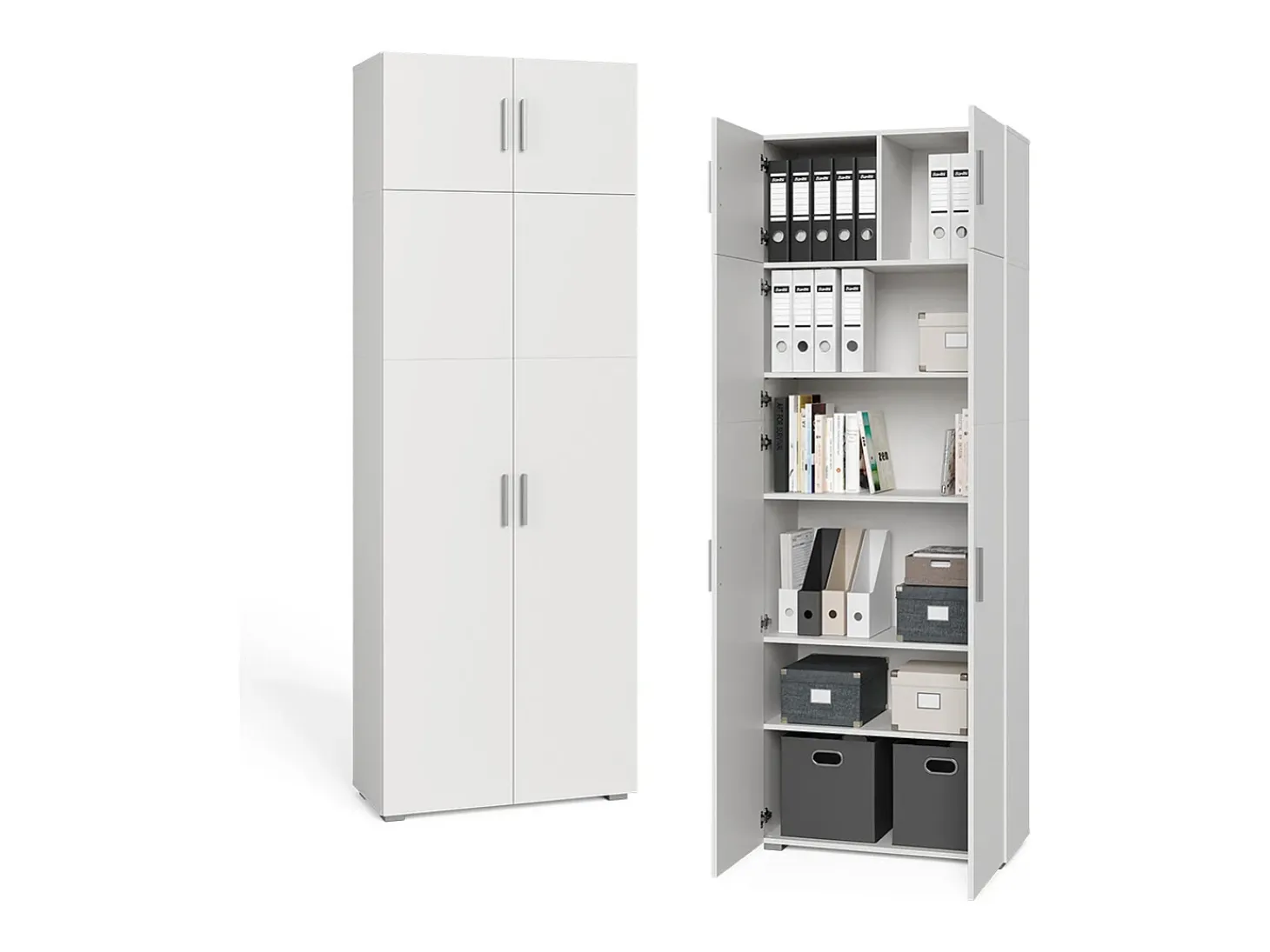 Prateleira de arquivo branco 80x37x182.4 frank