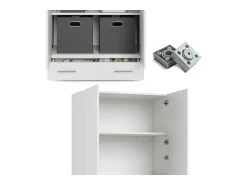 Prateleira de arquivo branco 80x37x182.4 frank