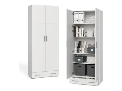 Prateleira de arquivo branco 80x37x182.4 frank