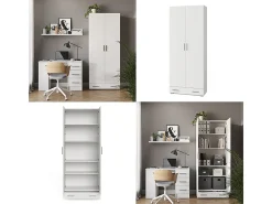 Prateleira de arquivo branco 80x37x182.4 frank