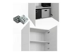 Prateleira de arquivo branco 80x37x182.4 frank