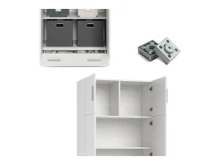 Prateleira de arquivo branco 80x37x182.4 frank