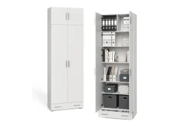 Prateleira de arquivo branco 80x37x182.4 frank