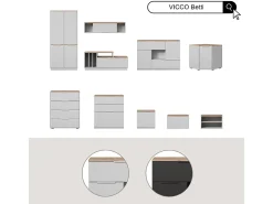 Prateleira de arquivo branco/sonoma 82x50x179 betti