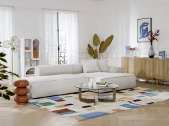 Prateleira de design com 5 nichos - Branca - LUELA
