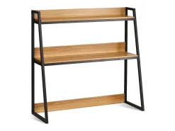 Prateleira de Escritório SucceBuy 2 Níveis Adequada para o Escritório e a Casa com Pés Antiderrapantes, Medindo 95 x 32 x 89 cm