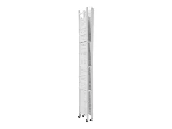Prateleira Dobrável SucceBuy Móvel, 5 Níveis, Prateleira Dobrável com Rodas, 81x36x183 cm, Metal Resistente, Carga Estática 340 kg Dinâmica 90,7 kg