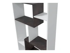Prateleira Kawa, artik branco/ferrugem, 180x80x25 cm
