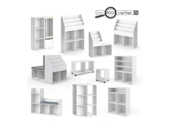 Prateleira para crianças branco 30.9x72x79 luigi