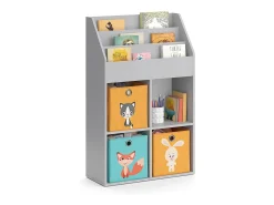 Prateleira para crianças cinza 72x31.2x114.2 luigi