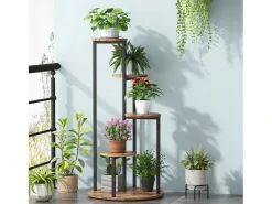 Prateleira para plantas, 5 níveis de suporte para plantas, suporte para plantas internas de 103 cm, suporte decorativo para vasos de jardinagem