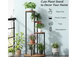Prateleira para plantas, 5 níveis de suporte para plantas, suporte para plantas internas de 103 cm, suporte decorativo para vasos de jardinagem