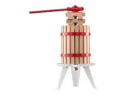 Prensa de Frutas Manual SucceBuy, para a Fabricação de Vinho, 6 L Cesto de Madeira, com Dois Sacos Filtrantes de Qualidade Alimentar