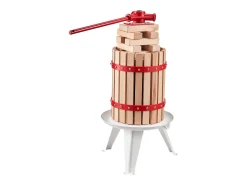 Prensa de Frutas Manual SucceBuy, para a Fabricação de Vinho, 6 L Cesto de Madeira, com Dois Sacos Filtrantes de Qualidade Alimentar