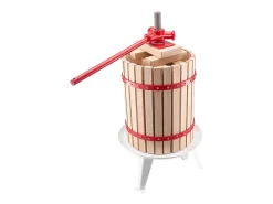 Prensa Manual de Frutas e Vinho SucceBuy, com Cesto de Madeira 18L, para Fabricação de Suco