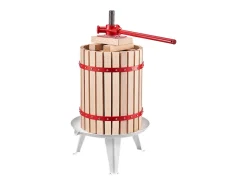 Prensa Manual de Frutas e Vinho SucceBuy, com Cesto de Madeira 18L, para Fabricação de Suco