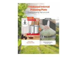 Prensa Manual para Frutas SucceBuy, 6 L em Aço Inoxidável para Cozinha, para Produção de Vinho