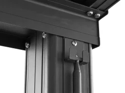 Pérgola adossada com teto de abrir, 12 m², antracite IZEDA