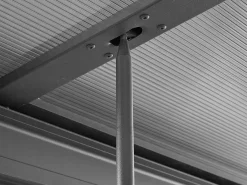 Pérgola adossada com teto de abrir, 12 m², antracite IZEDA