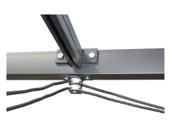 Pérgola Autoportante 3x4m Cinza TUSA em Poliéster - Conforto Ótimo para Jardim e Refeições em Família