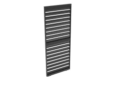 Pérgola bioclimática alumínio 15m² treliça quebra-sol L100 cm - Antracite - ALMAFI