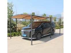 Pérgola Deslizante Extensível e Garagem 9m² a 16m² Cinza e Bege ICARIA