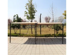Pérgola Deslizante Extensível e Garagem 9m² a 16m² Cinza e Bege ICARIA