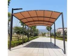 Pérgola Deslizante Extensível e Garagem 9m² a 16m² Cinza e Bege ICARIA