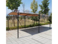 Pérgola Deslizante Extensível e Garagem 9m² a 16m² Cinza e Bege ICARIA