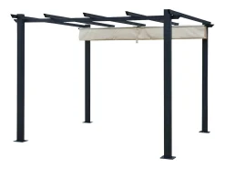 Pérgola livre 3 × 3m CASSIS bege - estrutura de alumínio