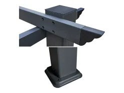 Pérgola livre 3 × 4m CASSIS bege - estrutura de alumínio