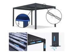 Pérgula bioclimática com LED