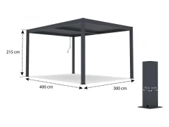 Pérgula bioclimática com LED