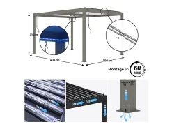 Pérgula bioclimática com LED 