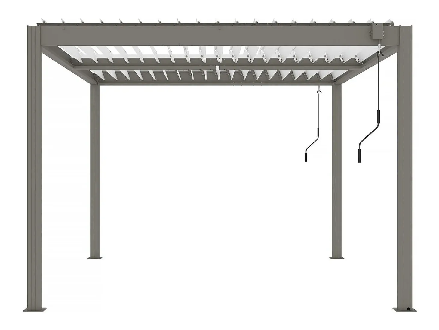 Pérgula bioclimática "Windsor" - 3 x 4 m - Taupe