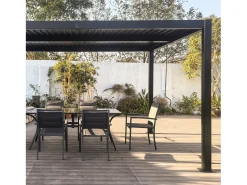 Pérgula bioclimática 4x3m Alumínio Cinza Antracite NAXOS