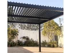 Pérgula bioclimática 4x3m Alumínio Cinza Antracite NAXOS