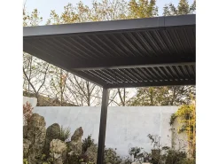 Pérgula bioclimática 4x3m Alumínio Cinza Antracite NAXOS