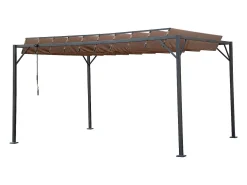 Pérgula de tecido bioclimático "Lodge" 3 x 4 m - Taupe