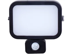 Projetor com painel solar - 62 LEDs com detetor de movimento VINCA - 500 lumens - Preto
