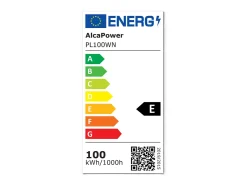 Projetor LED Preto 230V 100W 4000K Tampa Leitosa 10000lm 266x190x30 mm