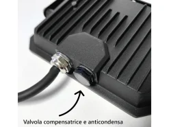 Projetor LED Preto 230V 10W 4000K Tampa Leitosa 950lm 89x62x25,5 mm