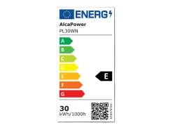 Projetor LED Preto 230V 30W 4000K Tampa Leitosa 3000lm 140x100x25,7 mm