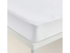 Protetor de colchão de algodão 135x196 cm anti-encolhimento para 32 cm branco