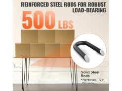 Pés de Móvel SucceBuy, 71.12cm, Metal, Robusto, Mesa de Jantar, Moderno, Perfeitos para Móveis de Sala e Design Contemporâneo