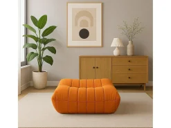 Pufe 86x40x80 cm laranja nua n22-19